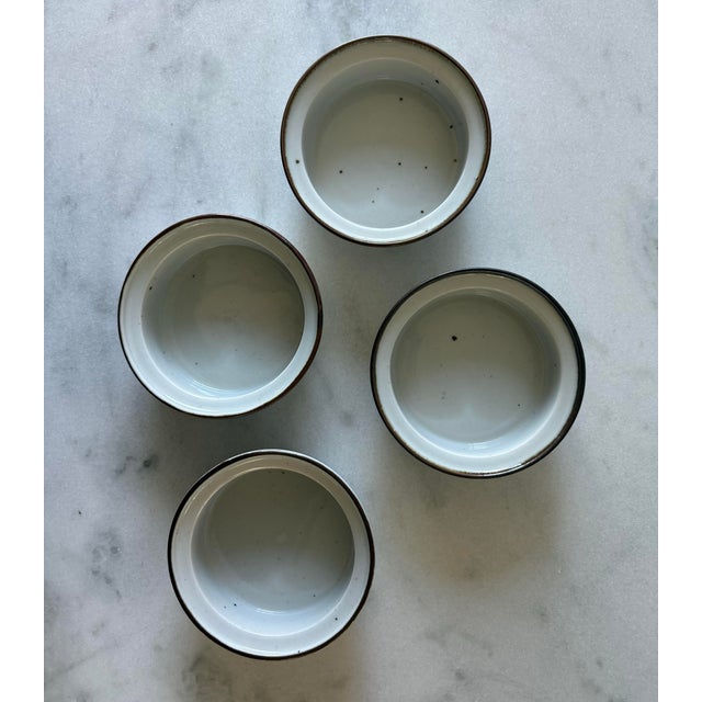 Mid 20th Century Set of 4 Dansk Designs Niels Refsgaard Brown Mist Bowls For Sale - Image 5 of 9