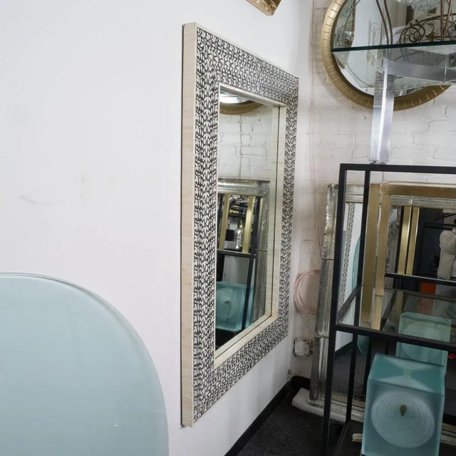 Moroccan Stone Inlay Mirror For Sale - Image 3 of 9