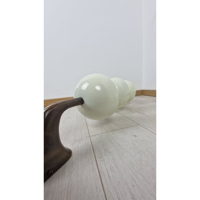 Wall Lamps in Brass with White Aluminum Cups in the style of Stilnovo, 1980s, Set of 2 For Sale - Image 9 of 18