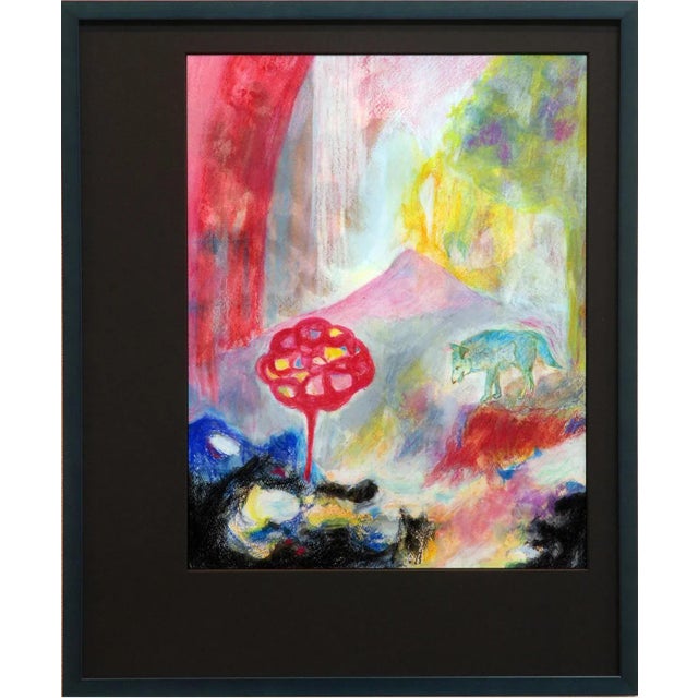 Acrylic, watercolor, crayon, pencil on paper with frame minako asakura (jpn) born in 1973 in ehime, japan lives & works in...