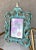 Rococo Circa 1980 Baroque-Style Verdigris & Gilt Acanthus Leaf Cast Iron Easel Back Picture Frame For Sale - Image 3 of 12