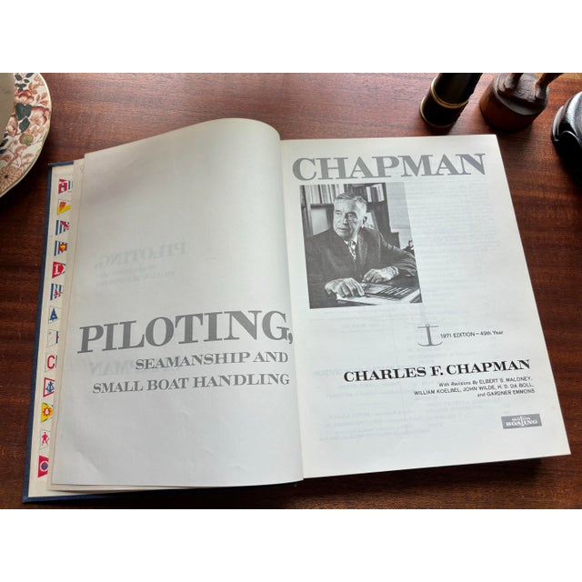 Vintage 1971 Edition Chapman Nautical “Piloting Guide" Hardback Book For Sale - Image 6 of 10