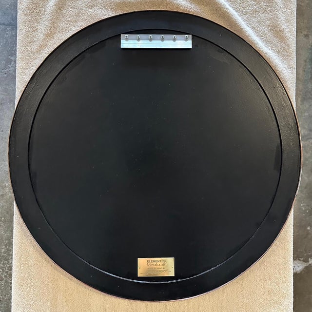 Circular Geometric Abstract Metal Wall Relief For Sale - Image 17 of 18