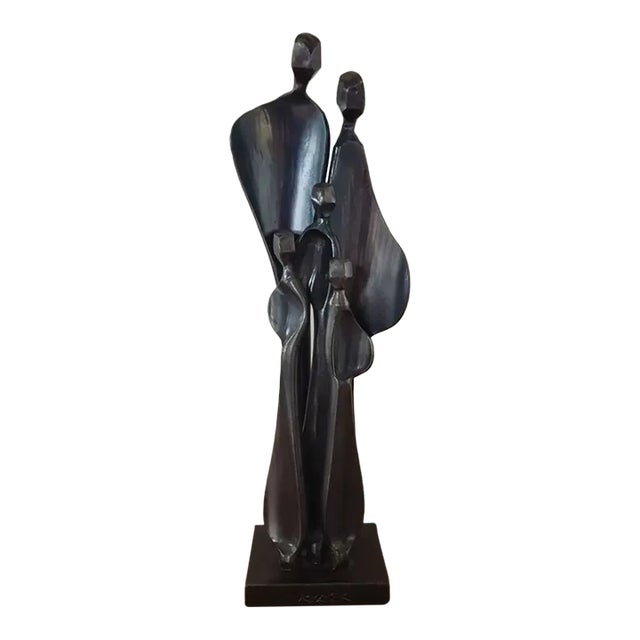 Boris Kramer “Family With Three Children” Steel Sculpture (20th Century) For Sale