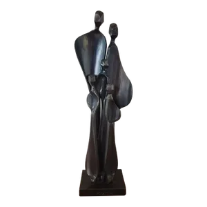 Boris Kramer “Family With Three Children” Steel Sculpture (20th Century)