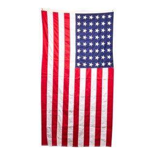 Large Puerto Rican American Flag With 48 Stars c.1940-1950 For Sale