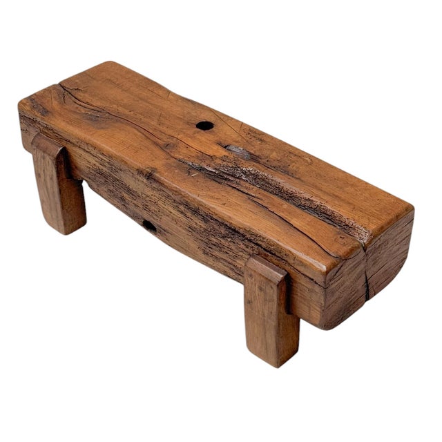 Brutalist Rustic Wabi Sabi Side Table, 1970s For Sale - Image 14 of 14