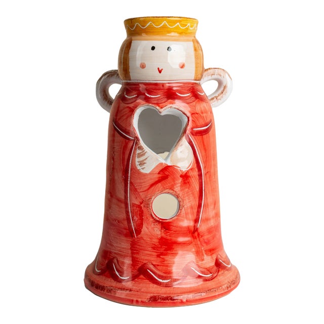 Handpainted Angel Lantern For Sale