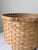 Rustic Vintage Scupltural Split Reed Bamboo Basket For Sale - Image 3 of 6