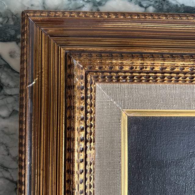 Black Mid 20th Century Antonio Gusini Still Life Oil Painting of Lemons, Framed For Sale - Image 8 of 12