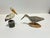 Vintage Folk Art Hand-Carved Wood Shorebird & Pelican Sculptures - Pair For Sale In West Palm - Image 6 of 6