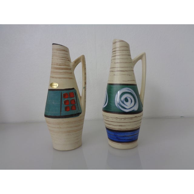 Ceramic Ceramic Vases by Heinz Siery for Scheurich, 1958, Set of 2 For Sale - Image 7 of 18