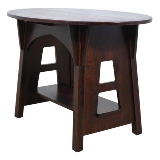 Stickley Oak Mission Oak Limbert Library Table For Sale