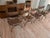 Mid Century Wrought Iron and Brass Savonarola Chairs - A Set For Sale - Image 4 of 11