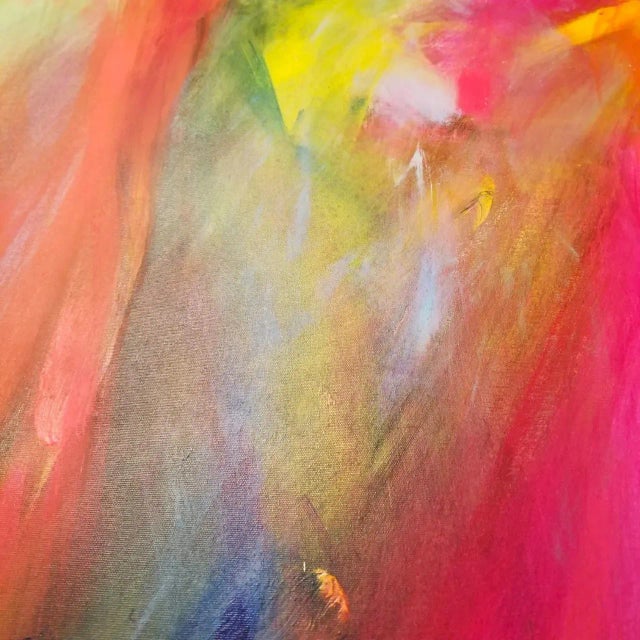 2010s "V&S Jazz" Contemporary Original Abstract Expressionist Acrylic Painting by Patricia Moore For Sale - Image 5 of 7