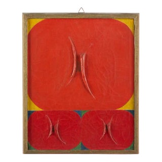 Katsumi Nakai, Three Figure, 1960s, Resin on Canvas For Sale