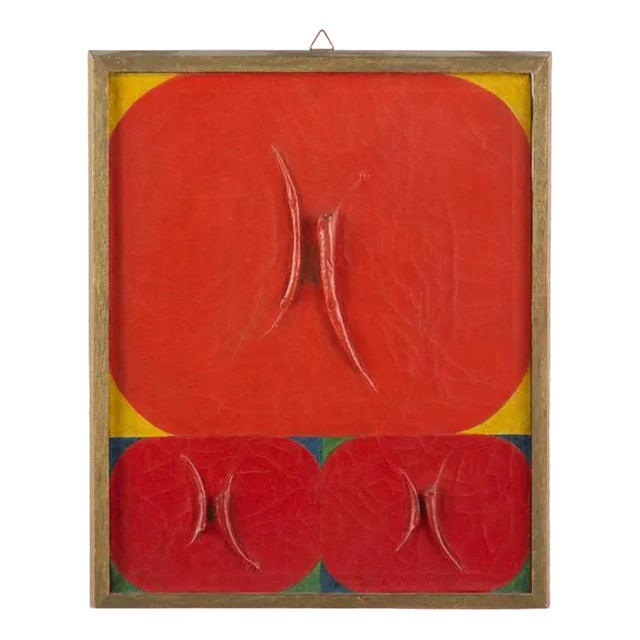 Katsumi Nakai, Three Figure, 1960s, Resin on Canvas For Sale