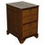 Vintage Oak Office Filling Cabinet with Two Drawers& Brown Leather Top For Sale - Image 15 of 15