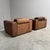 Brown Vintage Brown Leather Lounge Chairs, 1970s, Set of 2 For Sale - Image 8 of 18