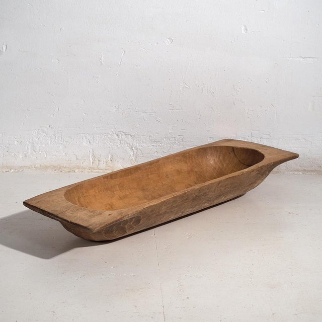 Antique Primitive Style Oval Bowl, 1900 For Sale - Image 13 of 14