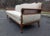 French French Louis XV Style Elegant Ivory 7.5' Sofa Sale $2750 Serpentine Carved Back Curved Caned Sides Mid-Century For Sale - Image 3 of 13
