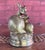 Vintage Hollow Cast Brass Doe and Fawn Sculpture For Sale - Image 4 of 7