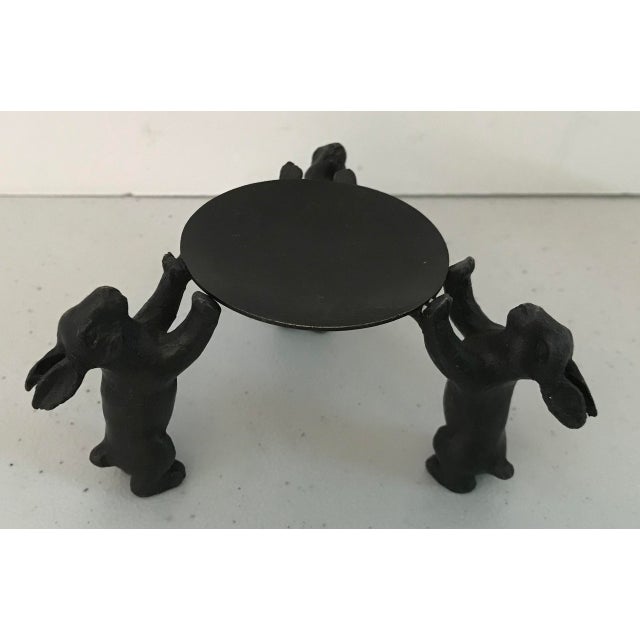 Vintage Bronze Rabbit Candle Holder or Display Stand Chairish