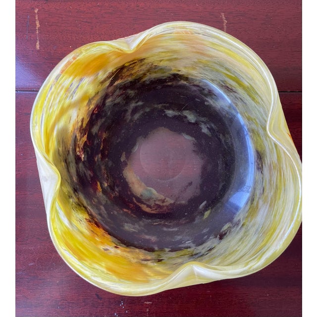 Glass Antique Daum Nancy Bowl, Signed For Sale - Image 7 of 8