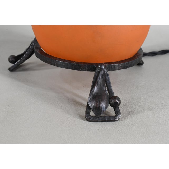 French Art Deco Night Lamp by Charles Schneider - 1920s France For Sale - Image 6 of 9