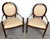 Set of 4 Baker Milling Road Neoclassical Mahogany & Parchment Leather Armchairs For Sale - Image 15 of 17