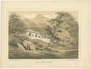 Hawks, Illustration of the Chinese Temple in Hong Kong, 1856, Print