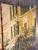 Vintage Double-Sided Parisian Street Scene Canvas 4-Panel Room Divider Screen For Sale In Phoenix - Image 6 of 12