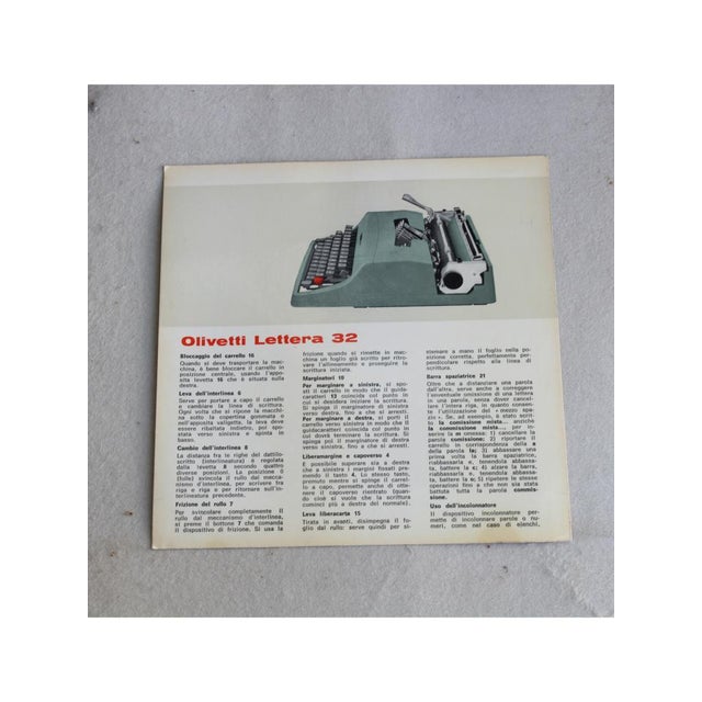Lettera 32 Typewriter from Olivetti, 1969 For Sale - Image 9 of 12