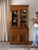 Mid 20th Century Oak Stepback Cupboard & Glass Display Hutch For Sale - Image 14 of 18