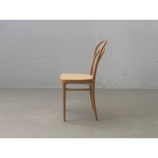 Thonet Bentwood Chair with Viennese Caning by Michael Thonet for Wohnbedarf, 1960s For Sale - Image 4 of 18