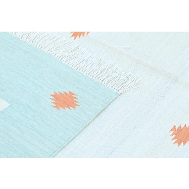 Not Yet Made - Made To Order Kolkata Rug, 8' x 10', Seaglass, Terra Cotta and White For Sale - Image 5 of 7