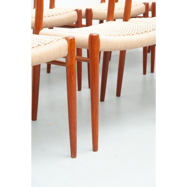 Dining Chairs Model 75 by Niels Otto Møller for J. L. Møller Møbelfabrik, 1950s, Set of 8 For Sale - Image 13 of 18