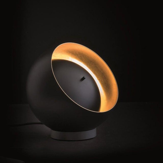 Eva Table Lamps in Black Metal by Francesca Borelli for Oluce, Set of 2 For Sale - Image 10 of 13