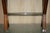 Chrome Tipped X Framed Console Table in Beech and Glass For Sale - Image 6 of 15