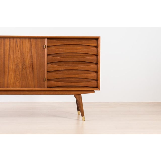 1960s Mid-Century Modern Scandinavian Sideboard in Teak from Sven Andersen, 1960 For Sale - Image 5 of 13