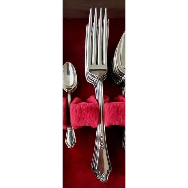 Silver Antique Gorham Silverplate Flatware Set Shelburne Pattern - 56 Pristine Pieces - C 1914 For Sale - Image 8 of 13