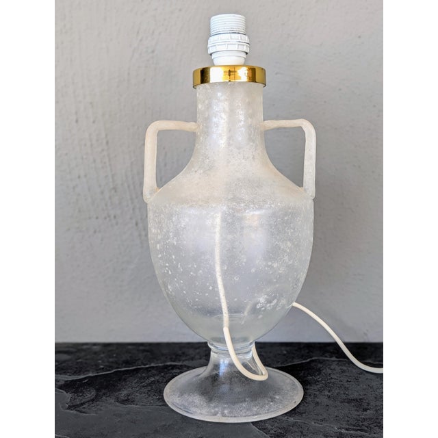Seguso Vetri d'Arte Vintage Seguso Vetri a Scavo-Styled Lamp For Sale - Image 4 of 12