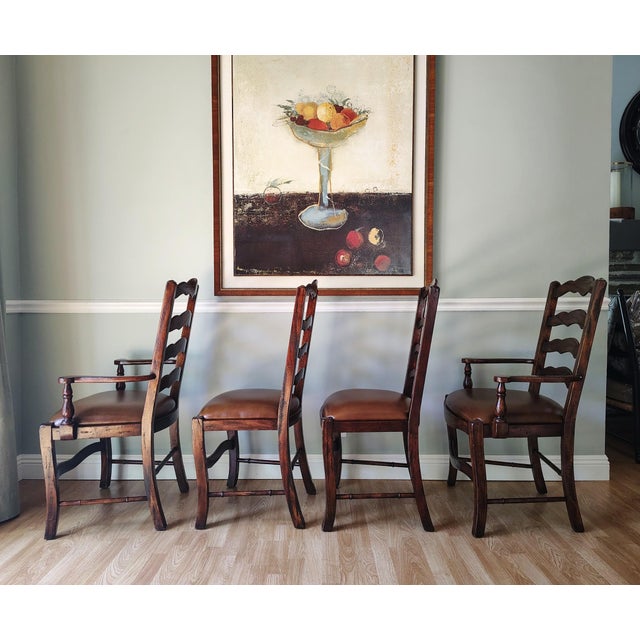 Wood Theodore Alexander Dining Chair Set For Sale - Image 7 of 14