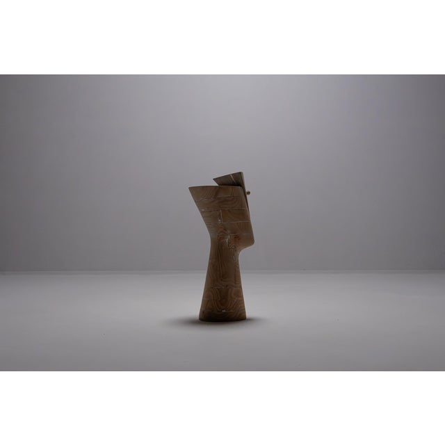 Claudio Di Placido, Handcrafted Ombre de Nefertiti Sculpture, 1990s, Ash For Sale - Image 9 of 18