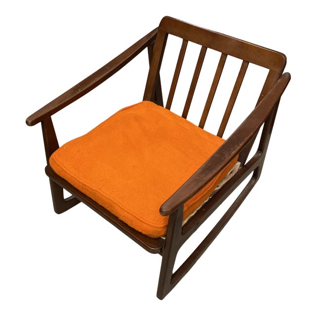 Mid Century Danish Style Rocking Chair For Sale