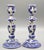 Mid 20th Century Blue & White Delft Faience Candle Holders, a Pair For Sale - Image 5 of 7