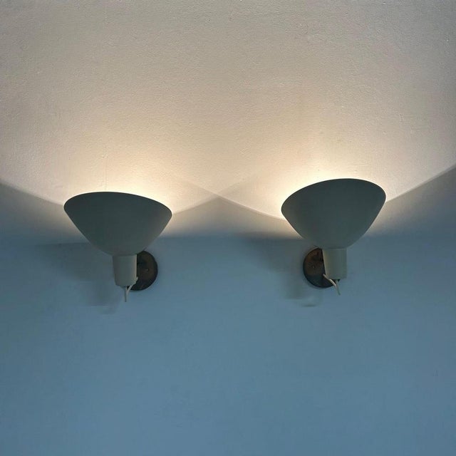 1950s Visor Wall Lights by Vittoriano Vigano for Arteluce, 1950, Set of 2 For Sale - Image 5 of 15