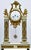Metal Louis XVI Style White Marble and Gilt Bronze Mantel Clock, France, 19th Century For Sale - Image 7 of 7