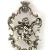 DETAILS A small vintage, Italian silver religious wall font used to hold holy water in a church or home chapel. Cast with...