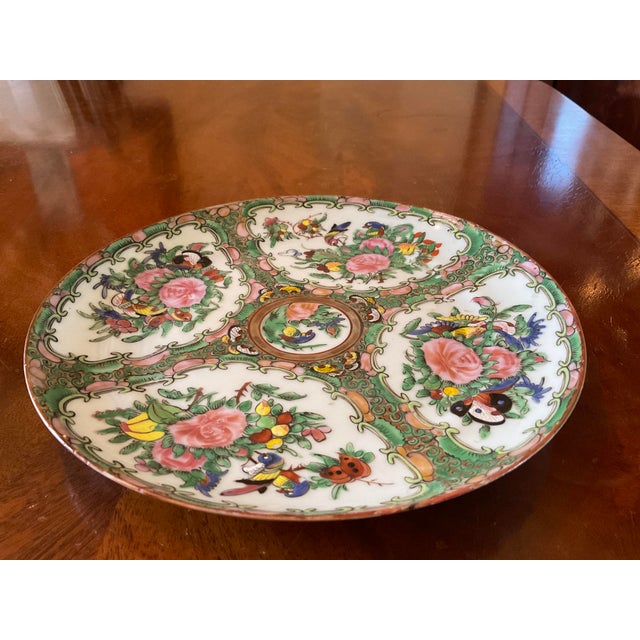 Antique Rose Medallion Pattern Plate | Chairish